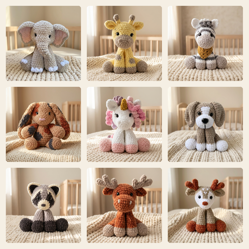 The Yarnly pattern range — three of these arrive as a surprise in the Mystery Pattern Box